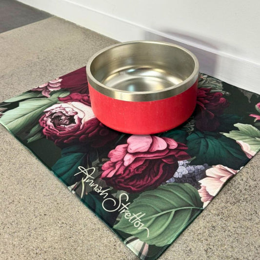 Mini Feeding Mat - Small / Square / Green