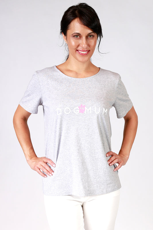 Dog Mum T-Shirt Grey