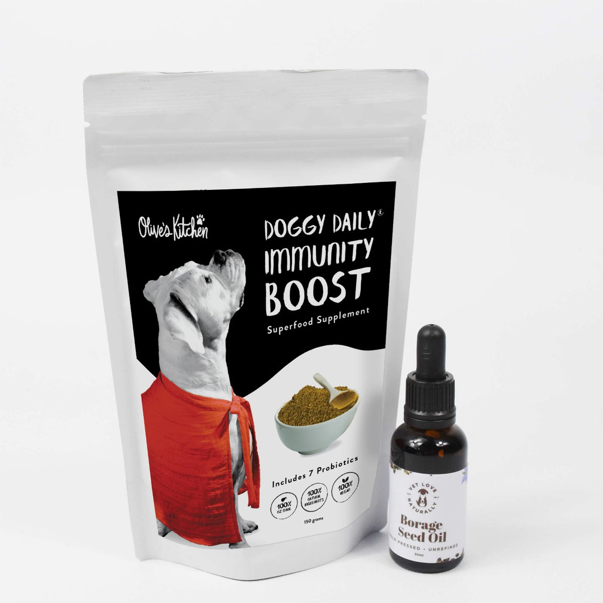 The Doggy Daily 150gm and Borage Seed oil