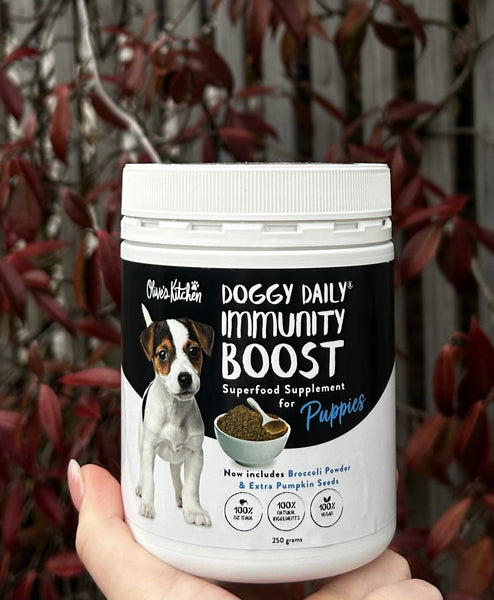 Doggy Daily NZ Natural Puppy Supplement NZ Olive's Kitchen